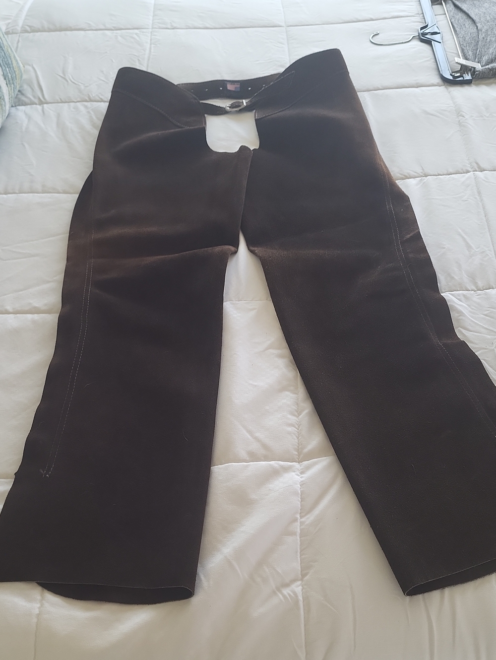 Women's Chocolate Brown Suede Western Chaps